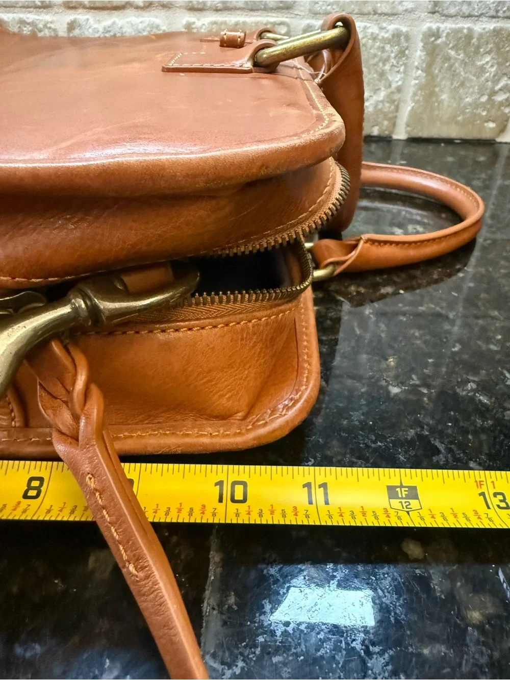 Dooney & Bourke Florentine Vaccetta Leather  Briefcase Brooklyn Tan Brown‎